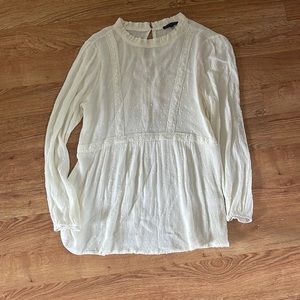 Flowy Cream Top | sz Sm